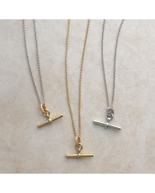 Hye Jane Jewelry Metallic Juliette T Bar Necklace
