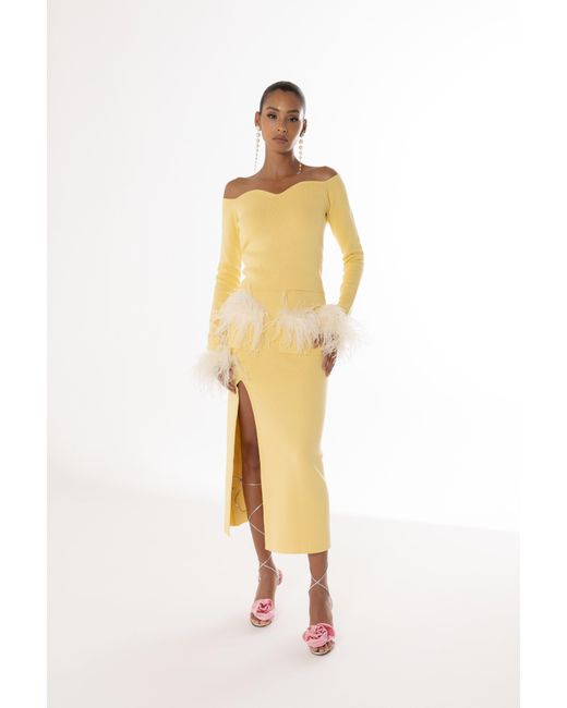 Andreeva Yellow Vanilla Knit Skirt