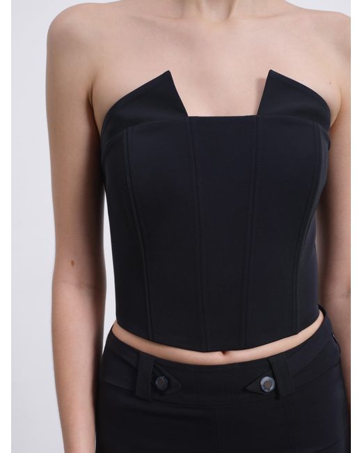 Sélone Black Veyra Corset Top