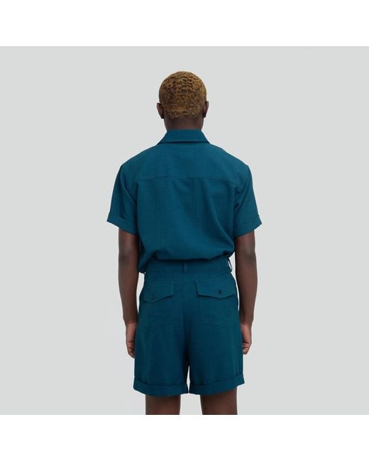 Maui X Lolita Blue Dade Deep Tailored Short Set for men