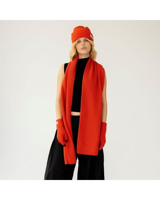 Arctic Fox & Co. Red Recycled Bottle Scarf