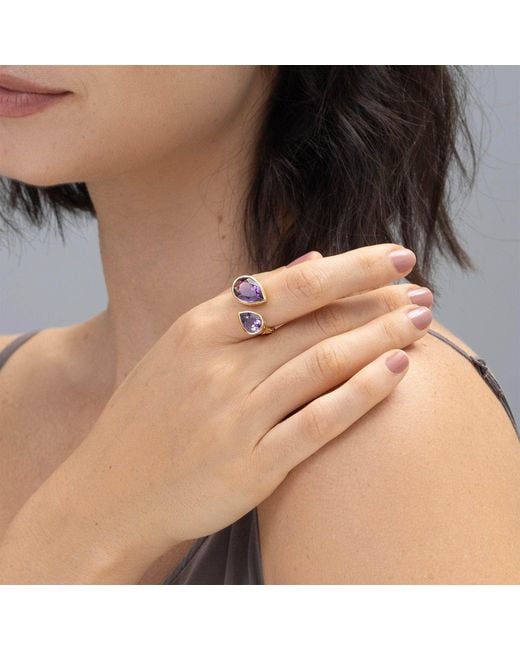 German Kabirski Purple Tantra Amethyst Ring