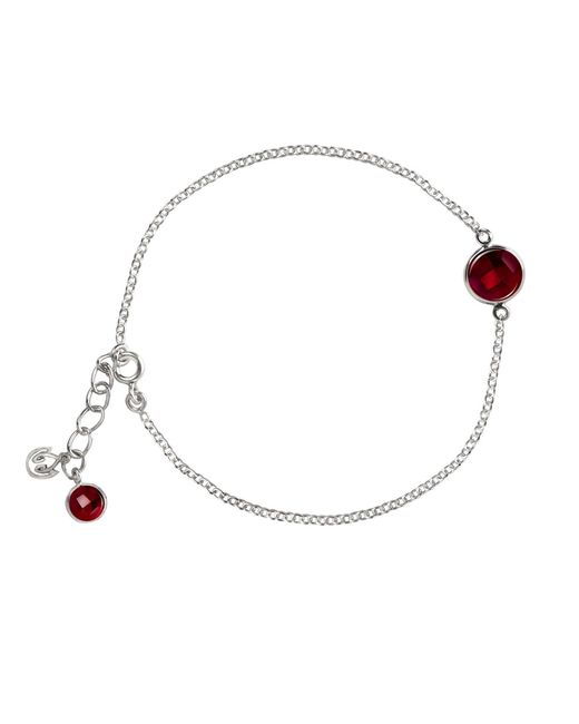 The Jewellery Store London White Garnet Chain Bracelet