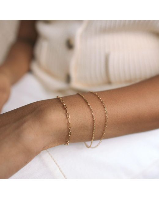 Herself Collections Metallic Fairmined Bleeker Street Chain Bracelet