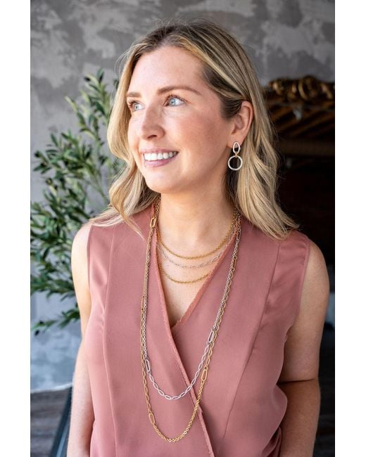 Loni Paul Jewelry Metallic Delicate Long Layering Necklace
