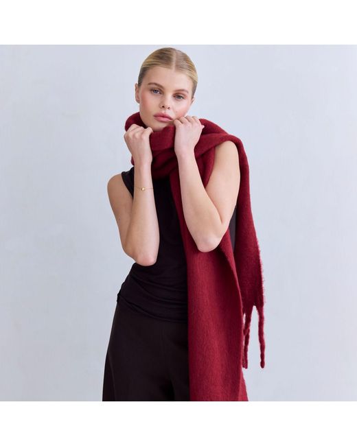 Arctic Fox & Co. Red The Reykjavik Scarf Burgundy