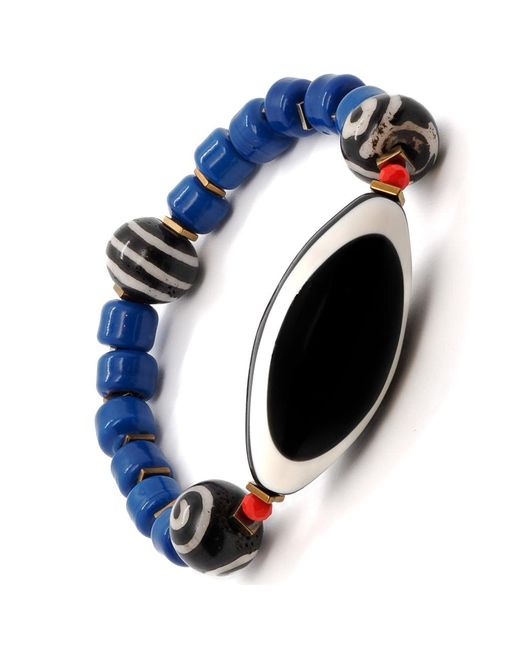 Ebru Jewelry Third Eye Blue Tibetan Bracelet
