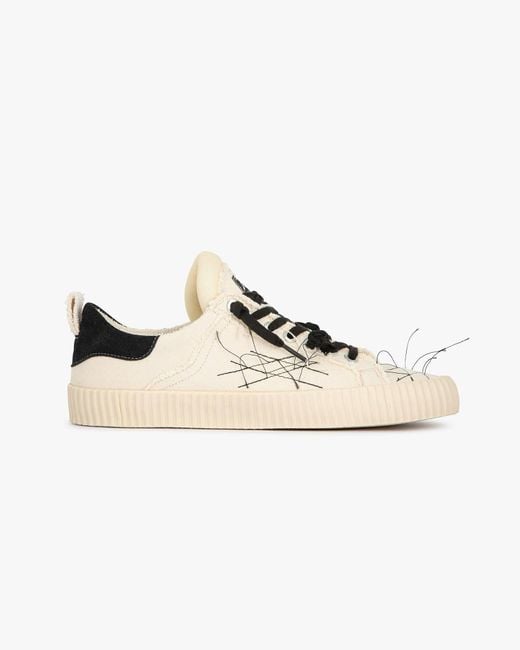 Springa | Unique Vulcanized Sneakers Italian Handmade White Neutrals Wavy Olona Naba Sneakers for men