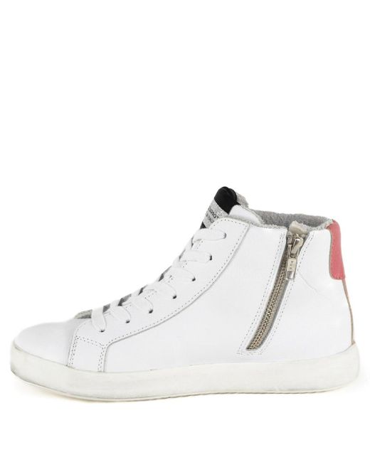 Keith Scarrott Shoes White Minimo Hi-Top Trainer