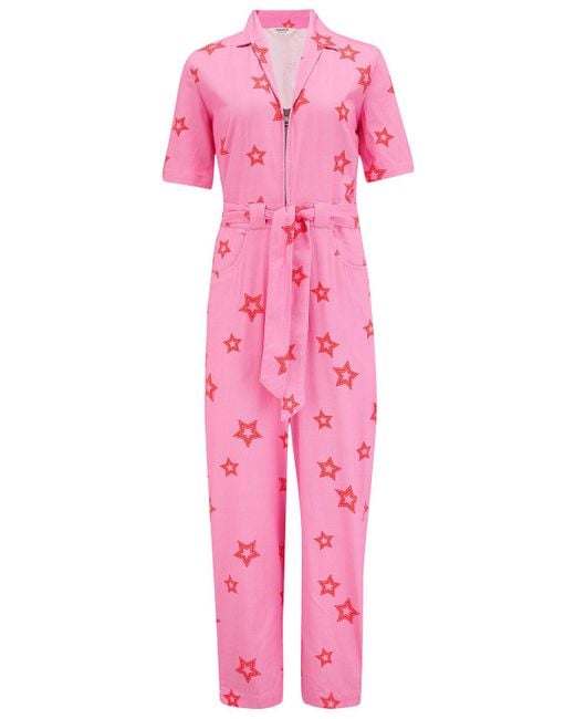 Sugarhill Pink Meredith Boilersuit, Triple Star