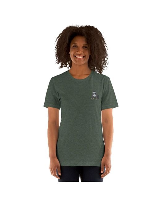 Anchor and Crew Green Forest Think Ocean Gorilla Aspirations Cotton Embroidered T-Shirt