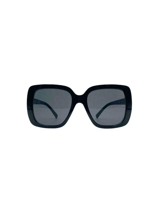Hortons England Blue Square Retro Sunglasses