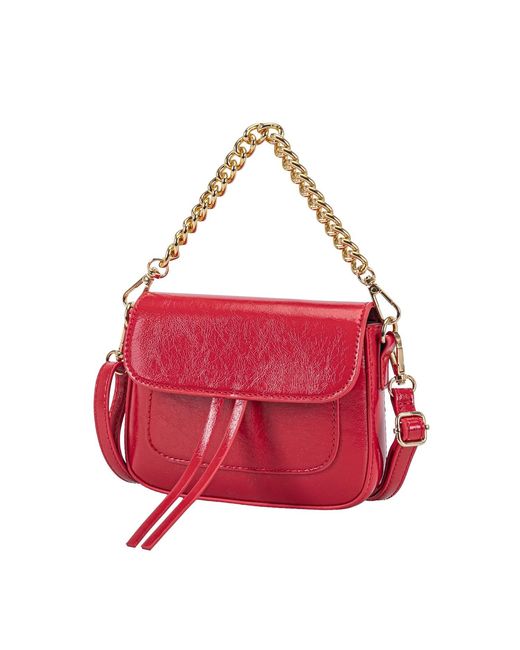 Mkf Collection - J'omor Red Yareli Tote Bag With Mini Bag- Two-Piece Set