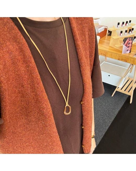 A Weathered Penny Metallic Ember Necklace
