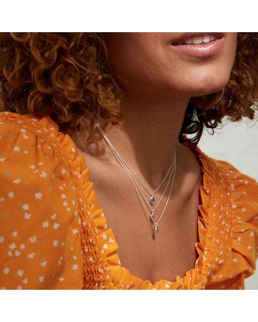 Auree Jewellery Metallic Hampton Sapphire & Vermeil Necklace