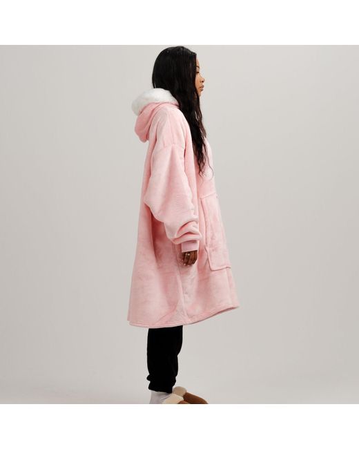 Ony Pink Furlined Hoodie Blanket for men