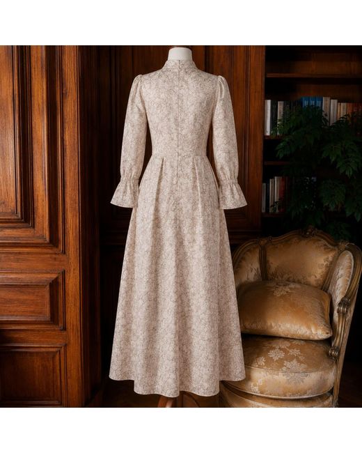 NUMBAT Natural Margot Cotton Bow Midi Dress