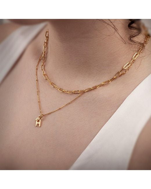 The Jewellery Store London Metallic Paper Clip Chain Necklace