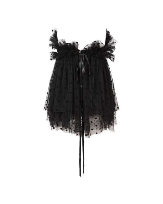 Belle -et-BonBon Black Dakota Dotty Tulle Mini Dress