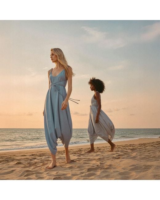 Zhenabia Blue Baris Jumpsuit