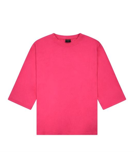 Rave on Trend Pink Oversized Essential Tee