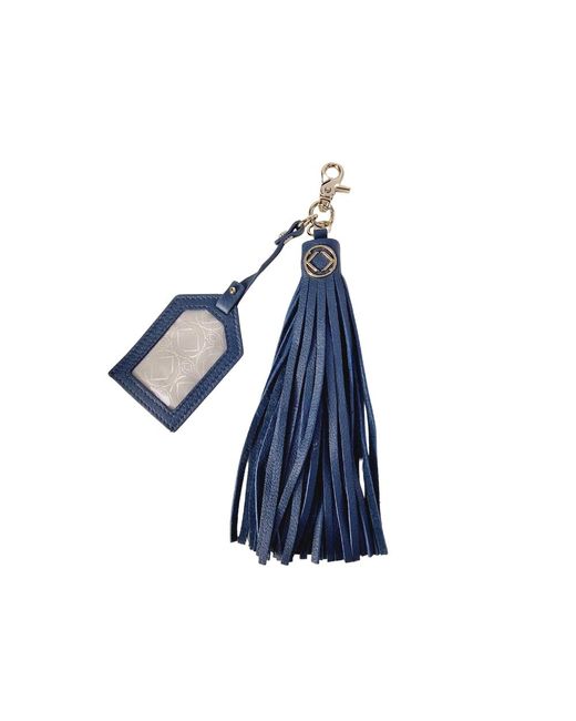 Kerikit England Blue Warrior Leather Tassel Keyring