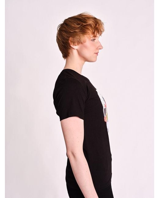 Any Old Iron Black Infra Beaded T-Shirt