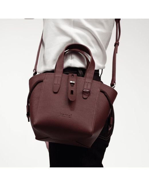 Hamel Atelier Red Spiga Leather Tote Bag