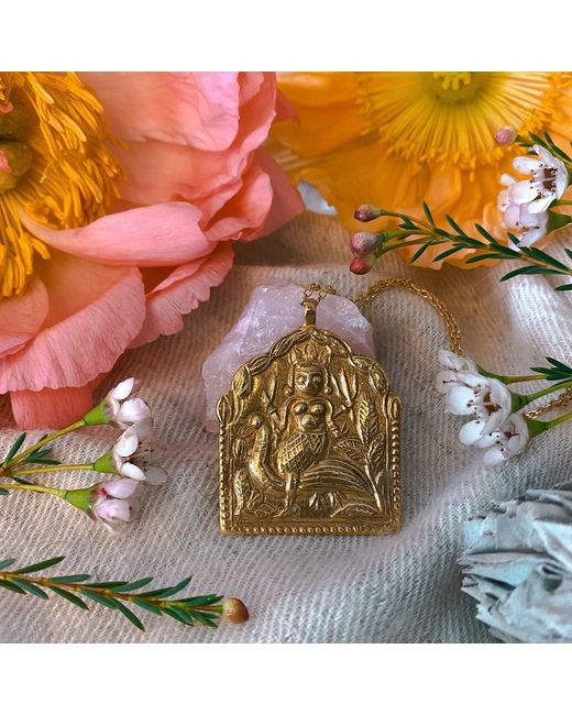 Goddess Charms Metallic Goddess Of Creativity Necklace Set