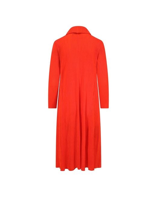 Beatrice von Tresckow Red Waterfall Crinkle Coat