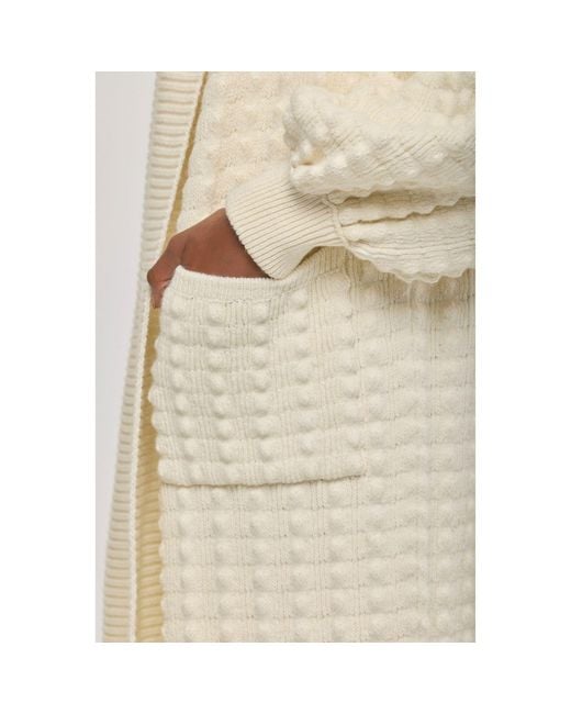 The Extreme Collection Natural Neutrals Ecru Long Knit Cardigan Dominic