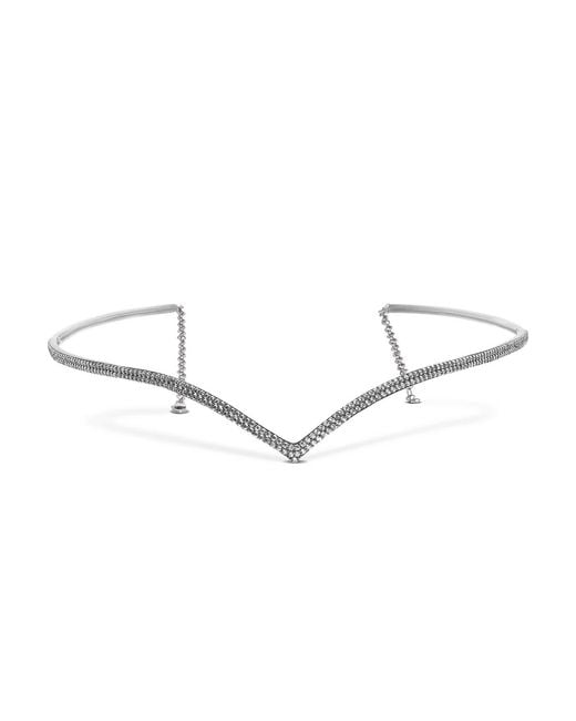 SALLY SKOUFIS Metallic Soul Headpiece With Made Diamonds