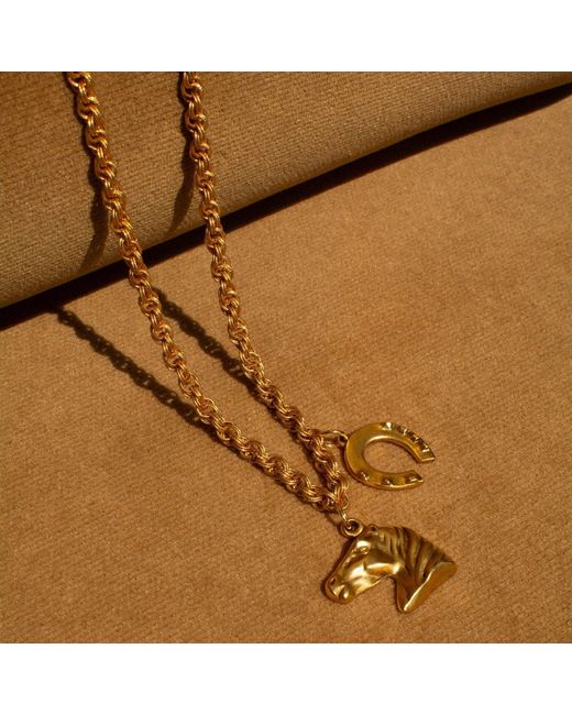 Alexie of Athens Metallic Lucky Heirloom Convertible Belt & Necklace Chain