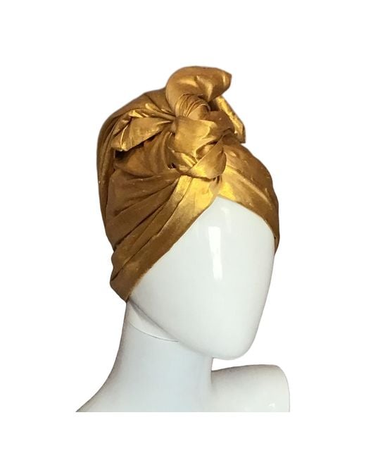 Romer Millinery Yellow Twisturban Turban