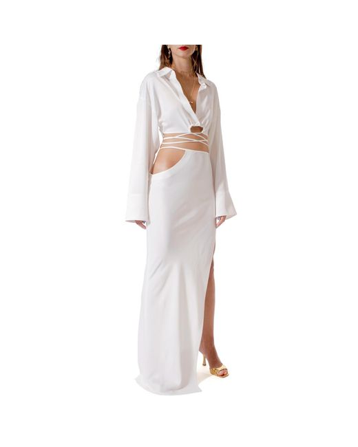 AGGI by HALEWSKI White Faye Bright Skirt