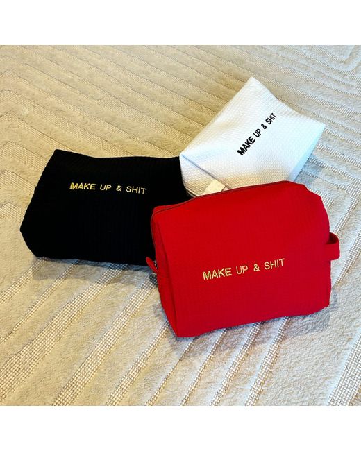 Lilly Loves Metallic Embroidered Make Up & Shit Washbag