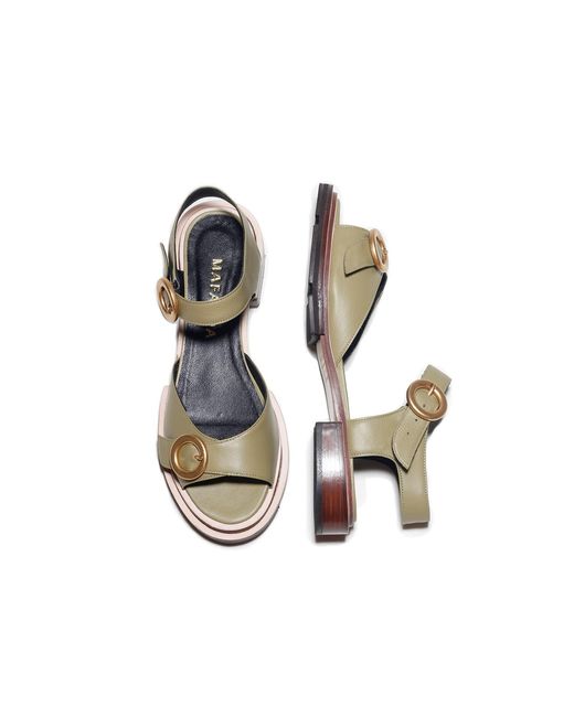 Mafalda Blue Karina Flat Sandals