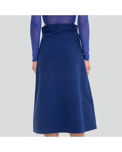 Maui X Lolita Blue Pearl Denim Pencil Skirt