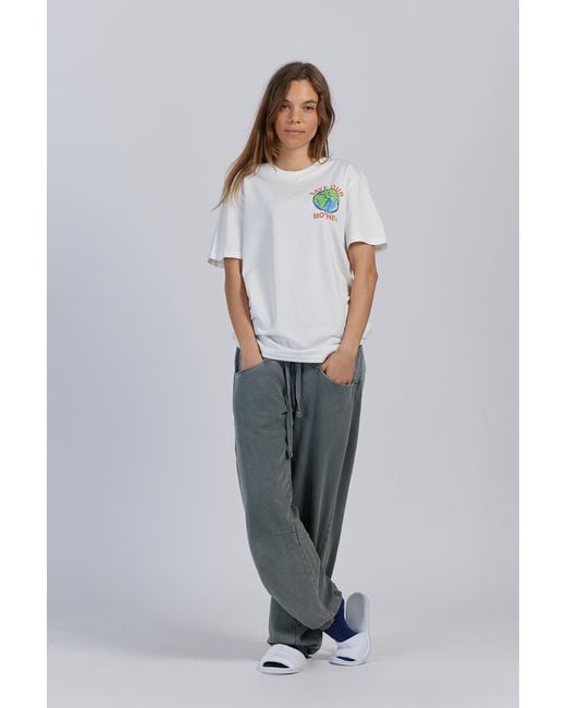 Boutique Kaotique White Save Our Mother Organic Cotton T-Shirt