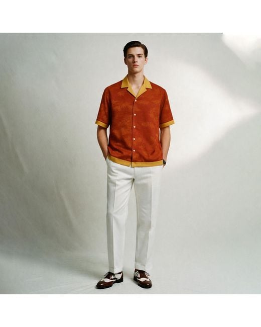 Freak Vault Red Kapochili Silk Shirt for men