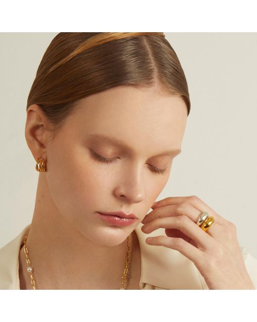 Cote Cache White Dome Ring