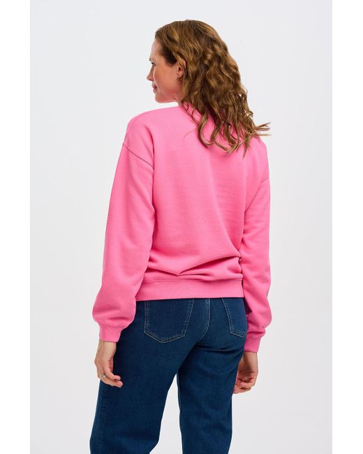 Sugarhill Pink Noah Sweatshirt, Shark Embroidery