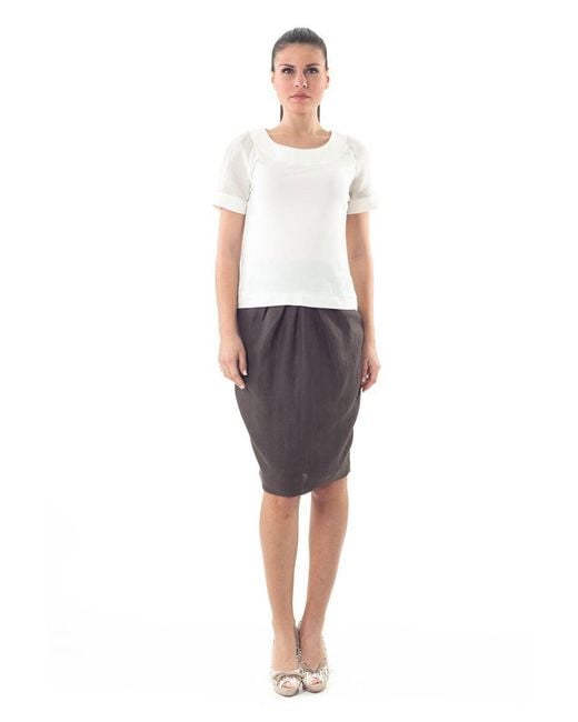 Conquista Gray Chic Tulip Skirt