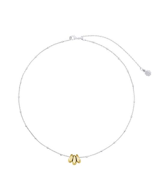 Dower & Hall Metallic Adjustable Chain & Nomad Nugget Trio Pendant