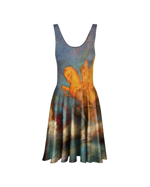Aloha From Deer Multicolor Pegasus And Andromeda Circle Dress