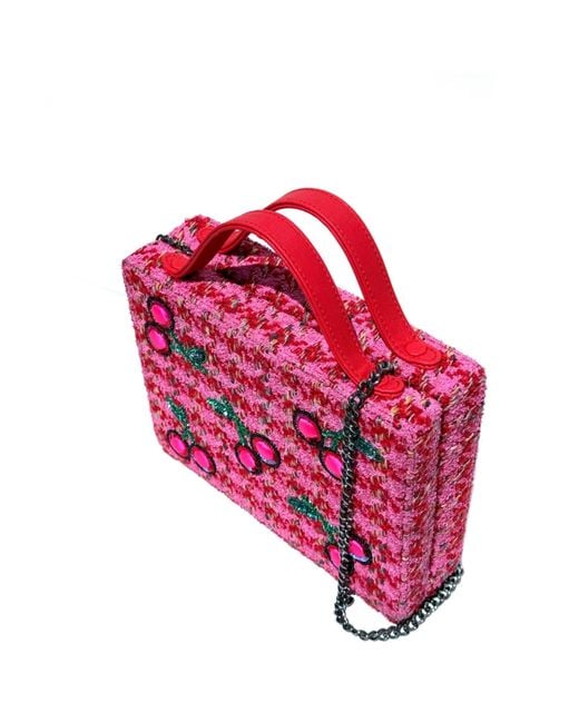Simitri Red Cherry Briefcase Bag