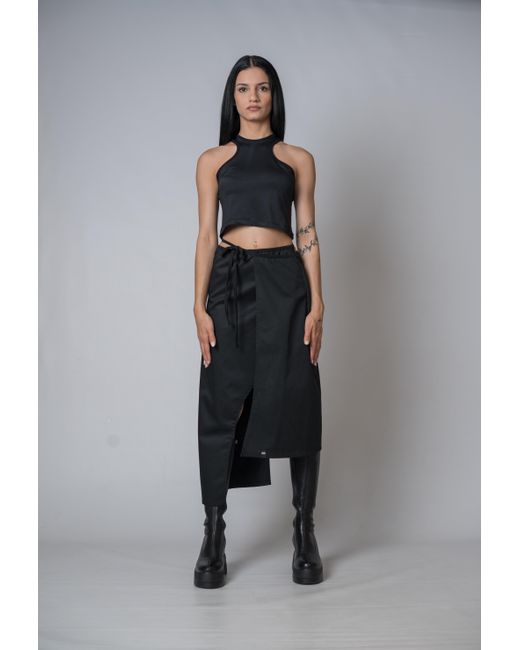 Yogi8Apparel Black Silent Glam Wrap Skirt