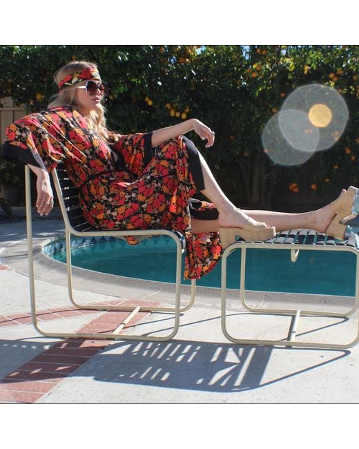 Henelle Red Night Bloom Kimono