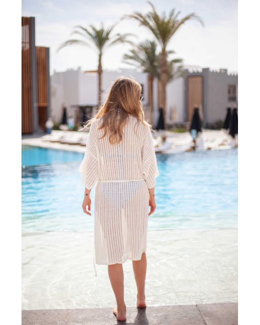 SALANIDA Sole Wrap Dress White