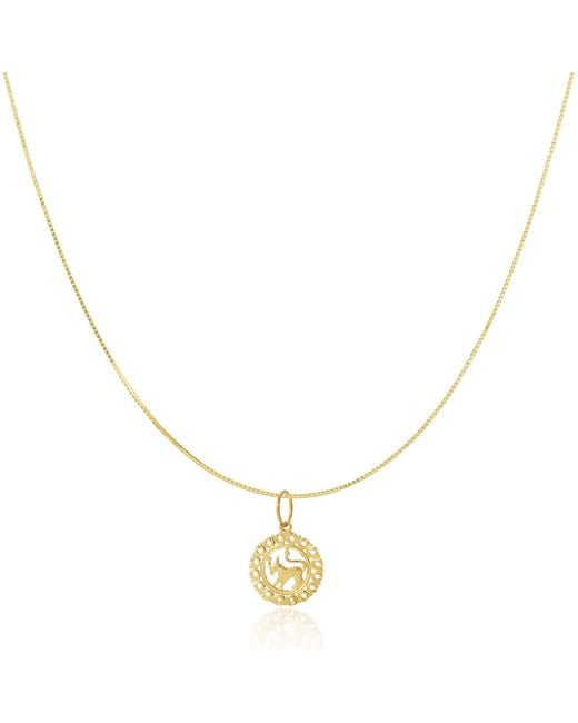 Maya Brenner Metallic Zodiac Necklace